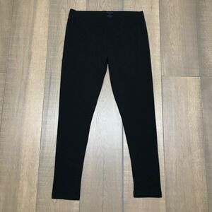 Woolx Leggings Womens Size L Black Merino Wool Blend Base Layer Pull On Stretch